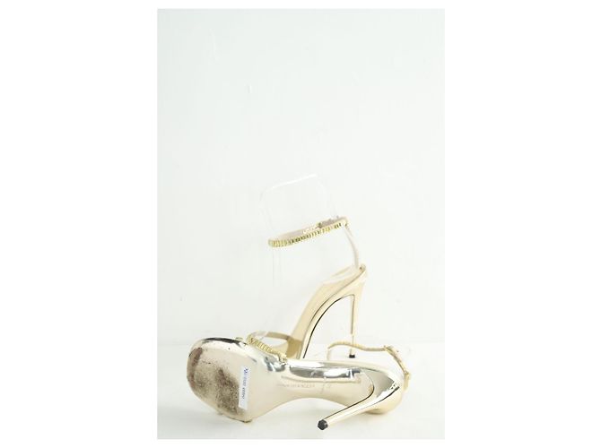 Victoria Beckham Goldene Lederabsätze - Ansicht 6