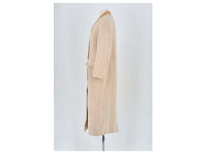 Margaux Lonnberg Abrigo de lana beige - vista 5