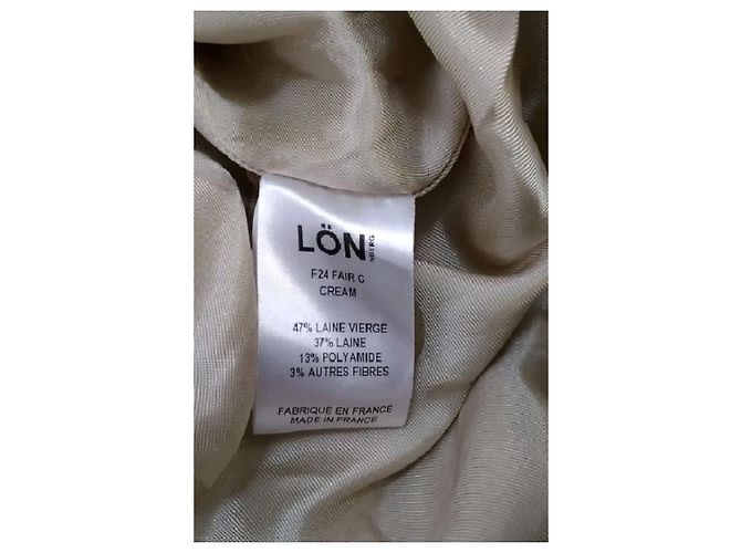 Margaux Lonnberg Abrigo de lana beige - vista 8