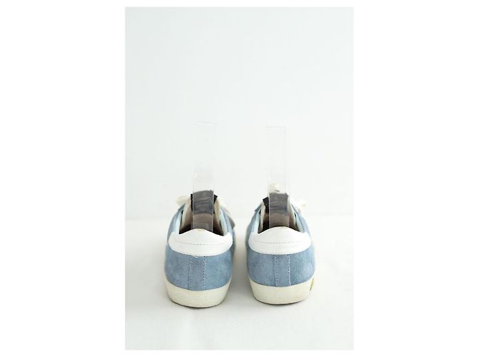 Golden Goose Blaue Wildleder-Sneaker - Ansicht 2