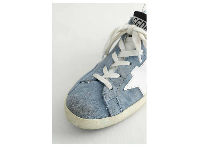 Golden Goose Blaue Wildleder-Sneaker - Ansicht 4