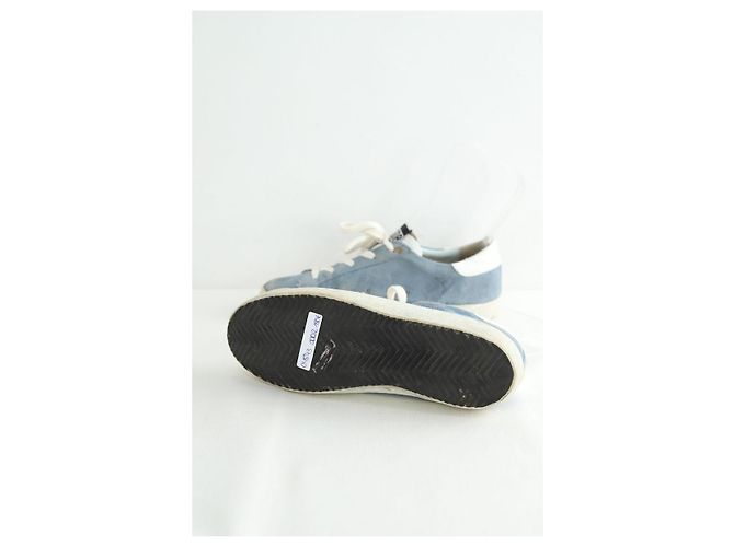Golden Goose Blaue Wildleder-Sneaker - Ansicht 7
