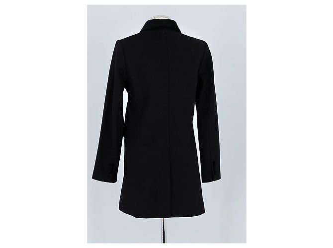 The Kooples Abrigo de lana negro - vista 6