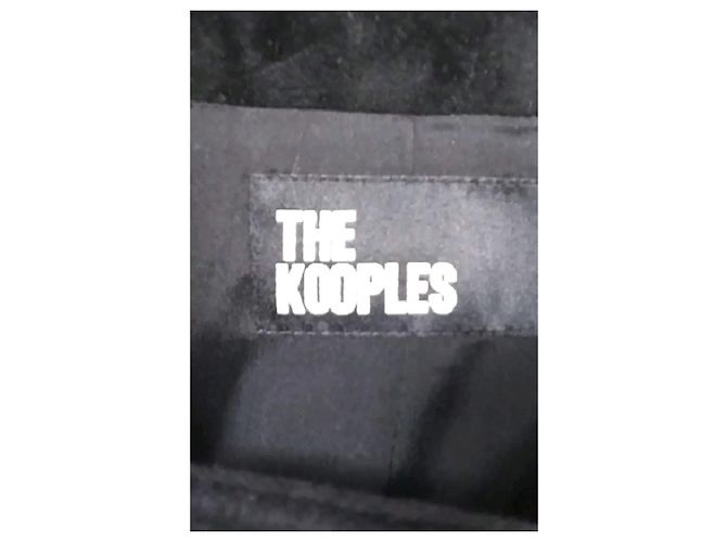The Kooples Abrigo de lana negro - vista 7