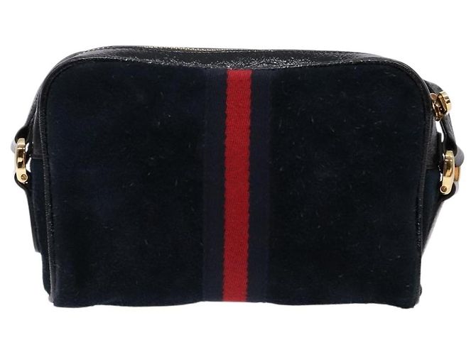 Gucci Ophidia Suede Mini Navy blue - view 2
