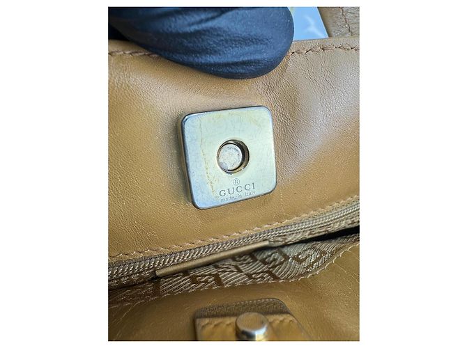 Borsa Gucci in suede / pelle rosa e marrone.293 - vista 12