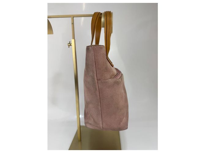 Borsa Gucci in suede / pelle rosa e marrone.293 - vista 3