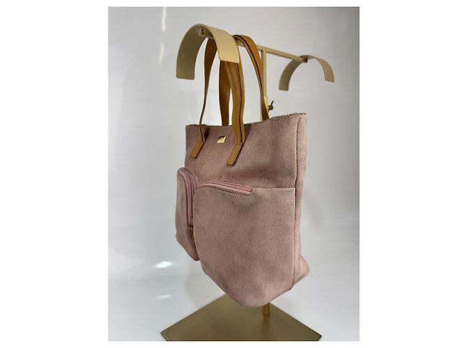 Borsa Gucci in suede / pelle rosa e marrone.293 - vista 6