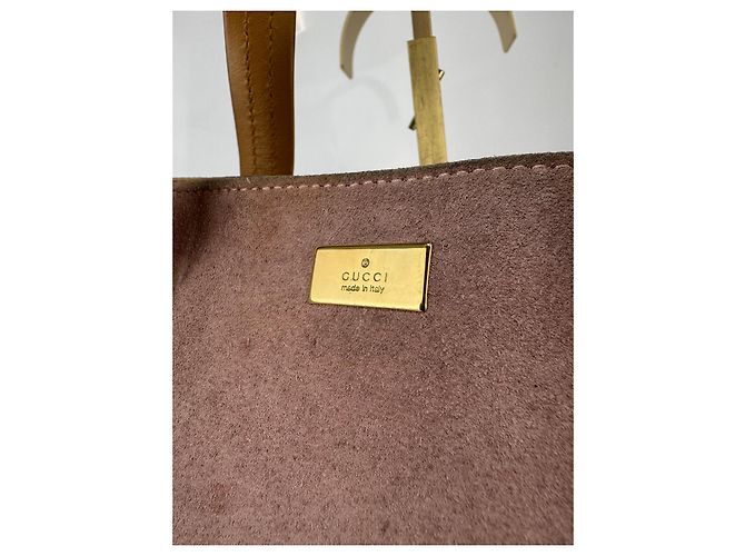 Borsa Gucci in suede / pelle rosa e marrone.293 - vista 7
