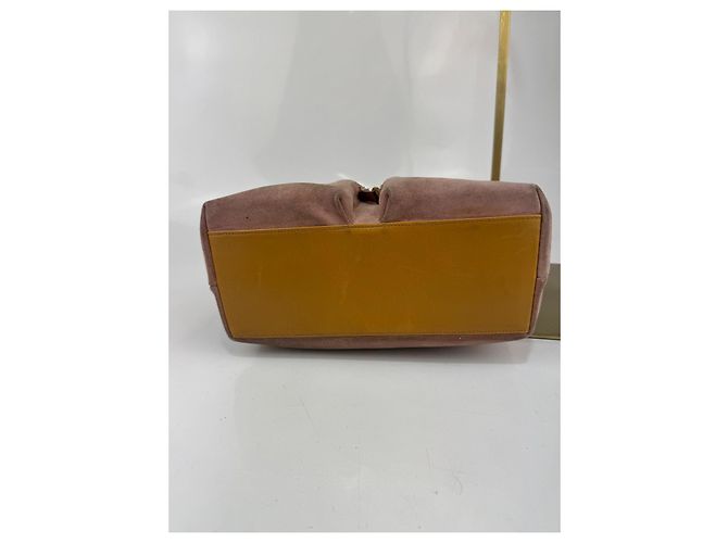 Borsa Gucci in suede / pelle rosa e marrone.293 - vista 8