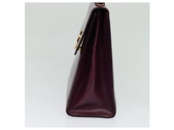 Céline Borsa a mano in pelle con logo circolare Celine Porpora - vista 4