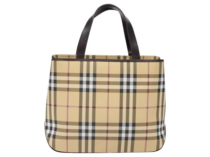 Burberry Vintage Vintage Check Coated Canvas Small Beige - Ansicht 2