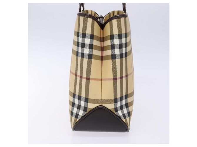 Burberry Vintage Vintage Check Coated Canvas Small Beige - Ansicht 4