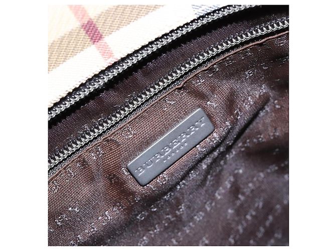 Burberry Vintage Vintage Check Coated Canvas Small Beige - Ansicht 6