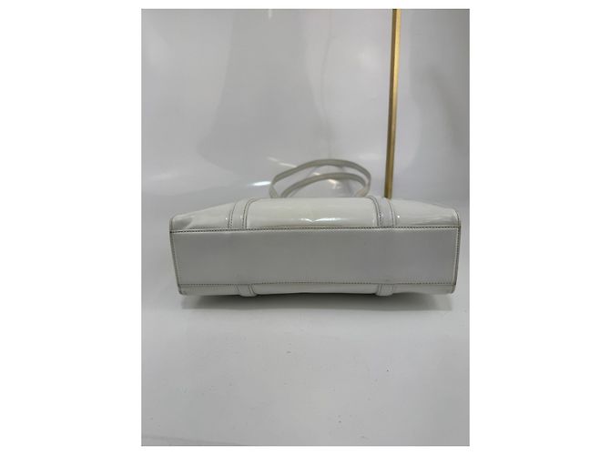 Borsa a spalla Prada in pelle bianca 295 Bianco - vista 8