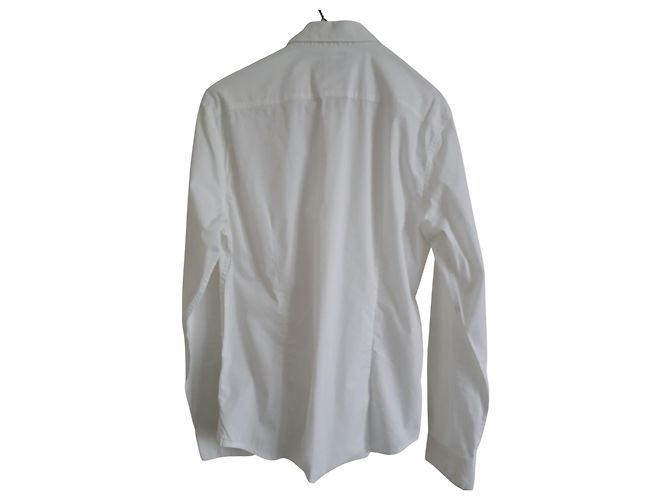 Autre Marque Camicia Slim Fit in Cotone Bianca M Bianco - vista 2