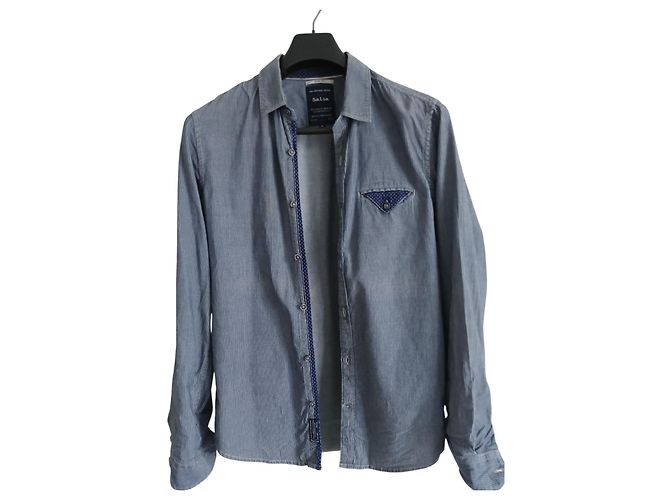 Autre Marque Camicia Salsa Slim Fit in cotone uomo M - vista 2