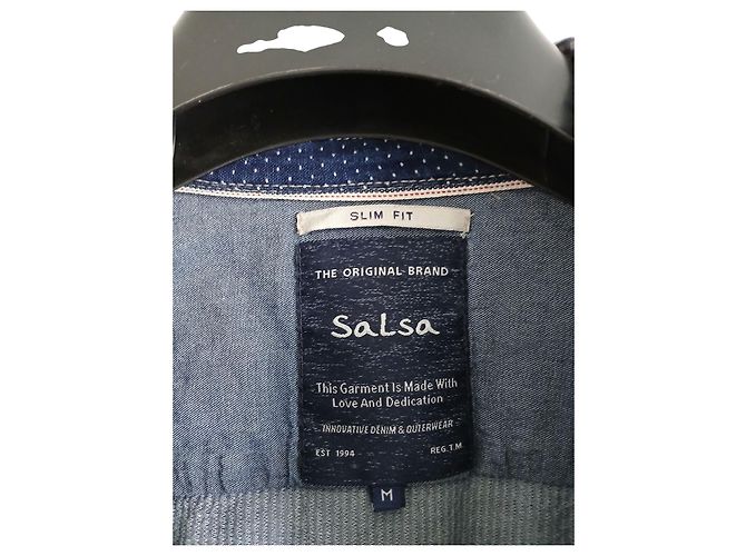 Autre Marque Camicia Salsa Slim Fit in cotone uomo M - vista 3