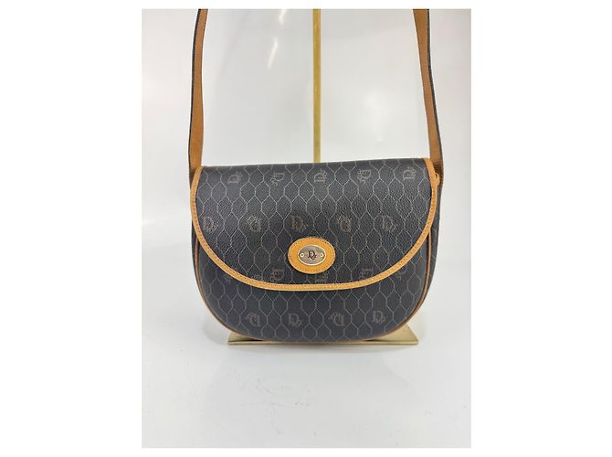 Bolsa transversal Dior, preta, em couro.296 Marrom Preto - vista 2