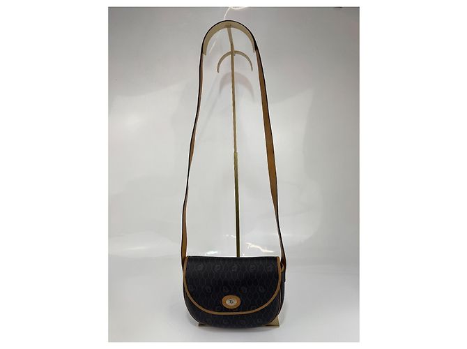 Bolsa transversal Dior, preta, em couro.296 Marrom Preto - vista 3