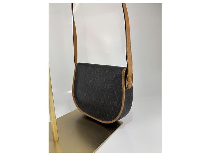 Bolsa transversal Dior, preta, em couro.296 Marrom Preto - vista 7
