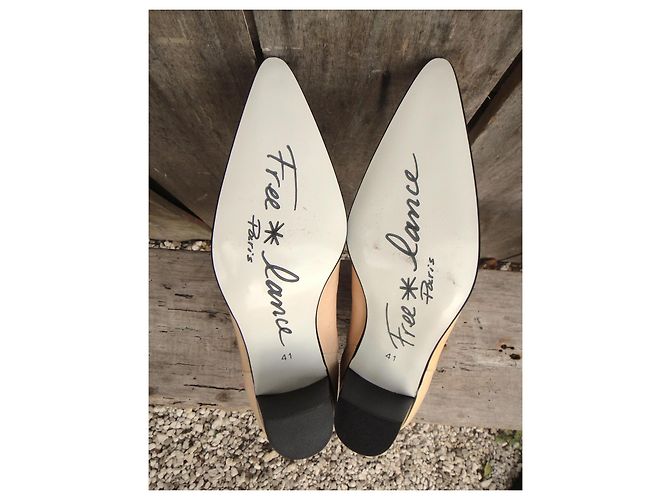 Botines Free Lance de piel crema - vista 7