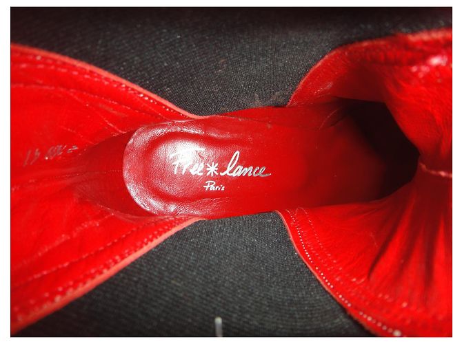 Botines Free Lance de piel crema - vista 8