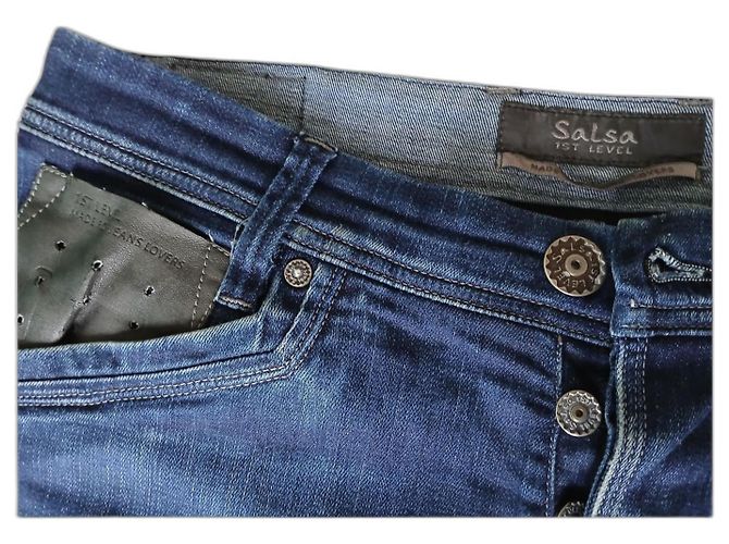 Autre Marque Jeans Salsa Slim Blu da Uomo in Cotone - vista 2