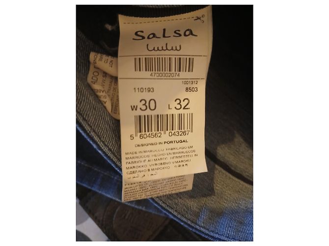 Autre Marque Jeans Salsa Slim Blu da Uomo in Cotone - vista 6