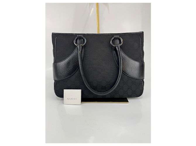 Borsa Gucci GG in tela/pelle nera.297 - vista 2