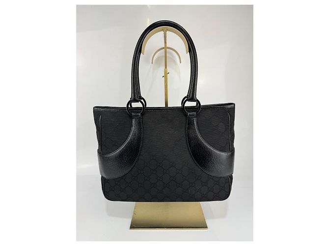 Borsa Gucci GG in tela/pelle nera.297 - vista 3
