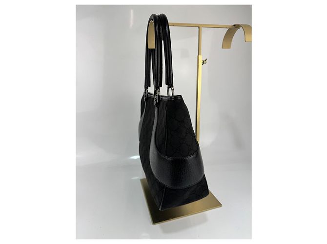 Borsa Gucci GG in tela/pelle nera.297 - vista 7