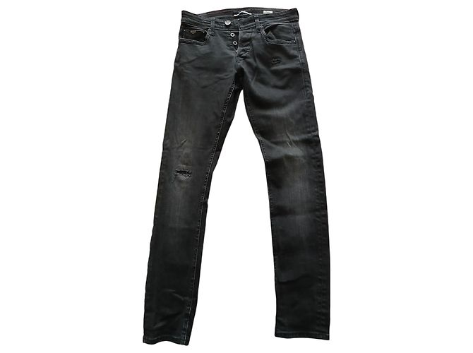 Autre Marque Jeans Salsa Skinny Fit Neri in Cotone da Uomo Nero - vista 2