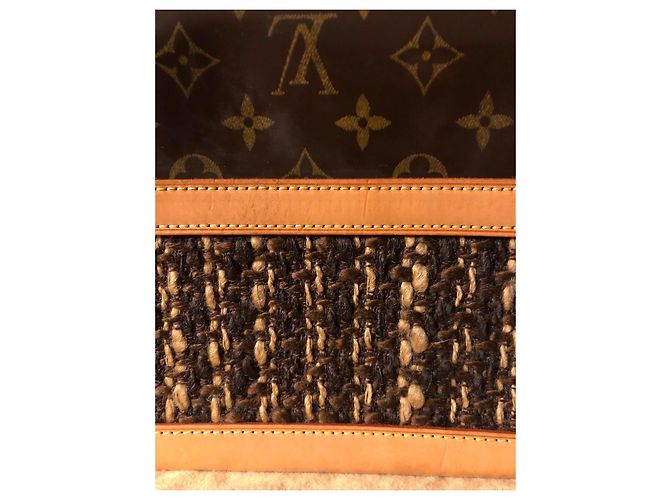Borsa Louis Vuitton Tweedy Rabat Monogramma Tweed Marrone - vista 10