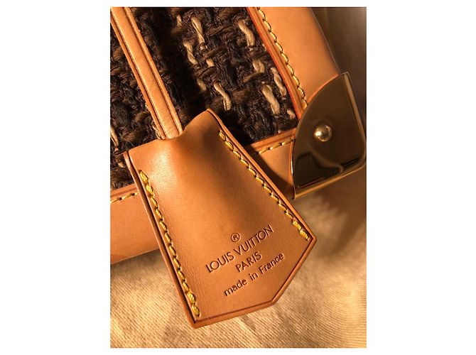 Borsa Louis Vuitton Tweedy Rabat Monogramma Tweed Marrone - vista 4