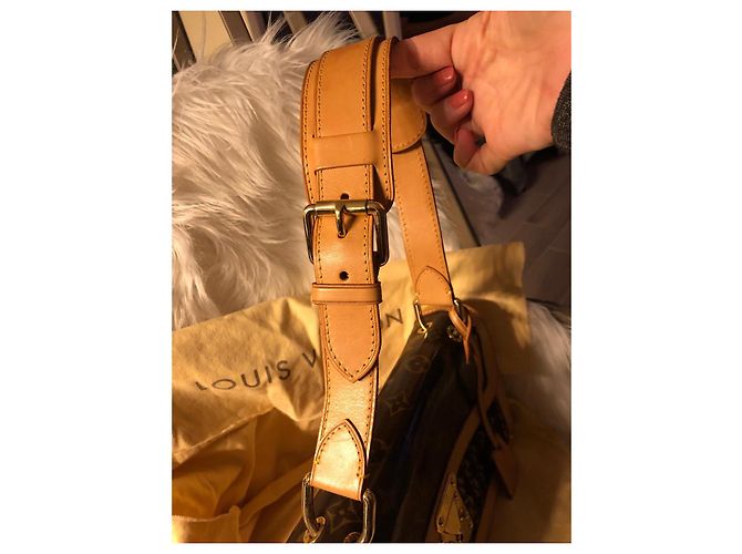 Borsa Louis Vuitton Tweedy Rabat Monogramma Tweed Marrone - vista 5