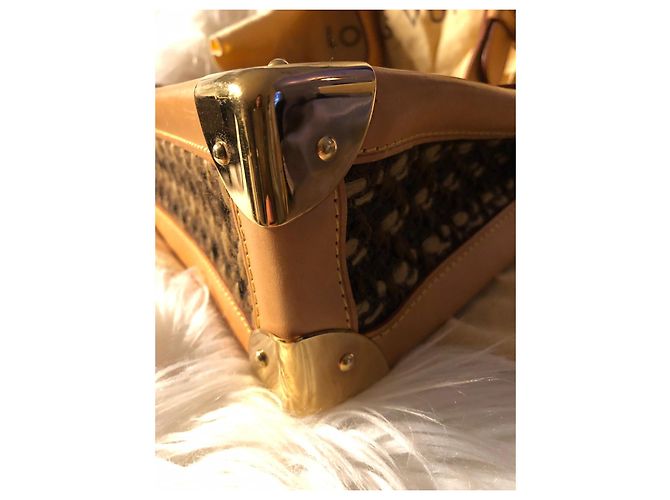 Borsa Louis Vuitton Tweedy Rabat Monogramma Tweed Marrone - vista 8