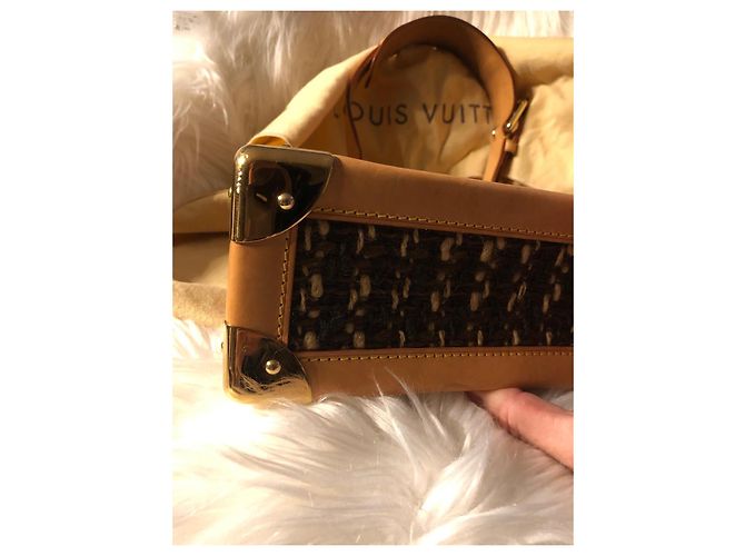 Borsa Louis Vuitton Tweedy Rabat Monogramma Tweed Marrone - vista 9