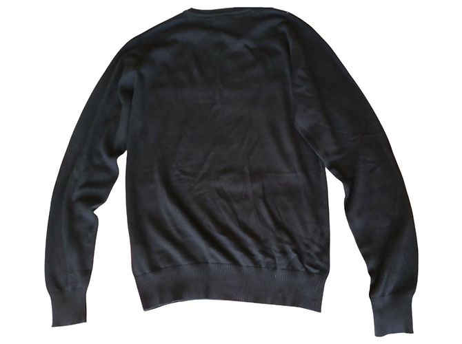 Schott Herrenpullover aus Baumwolle Dunkelblau M - Ansicht 2
