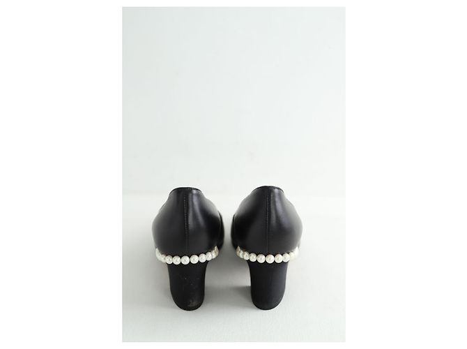 Décolleté Chanel in pelle nera Nero - vista 2