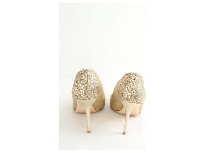 Jimmy Choo Tacchi dorati D'oro - vista 2