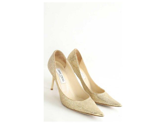 Jimmy Choo Tacchi dorati D'oro - vista 3