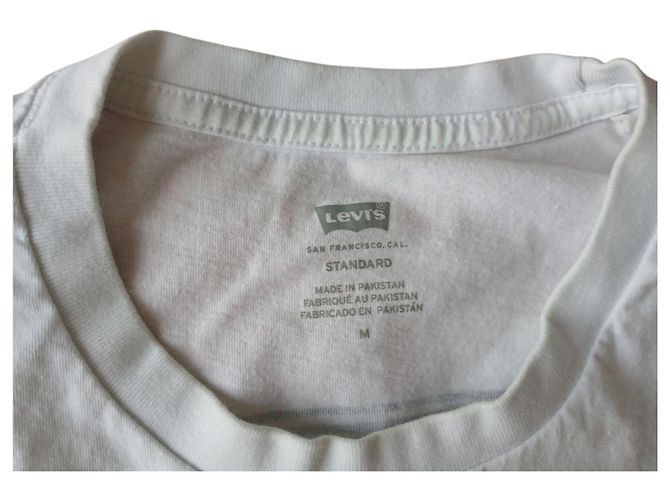 Levi's T-shirt White Cotton Size M - view 3