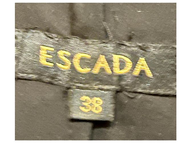 Escada Piccolo vestito nero con zip dorate Gold hardware - vista 3