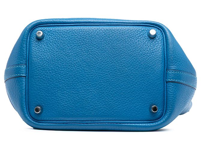 Hermès Picotin Lock 18 em Couro Clemence Azul - vista 3
