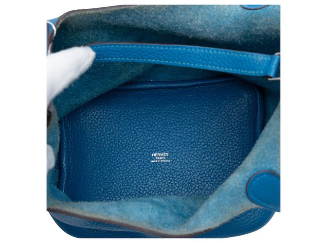 Hermès Picotin Lock 18 em Couro Clemence Azul - vista 4