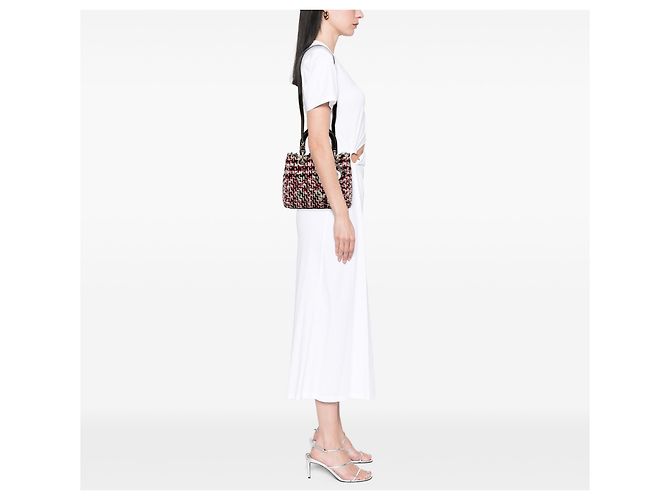 Dior Nero Medio Tweed Cannage Frange Lady Dior - vista 11