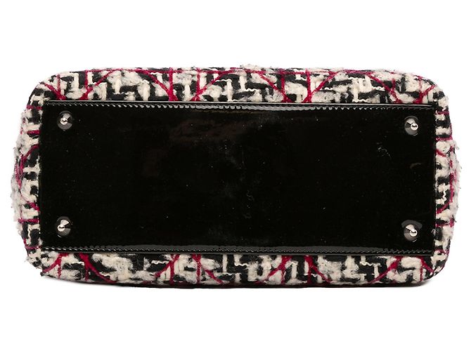 Dior Nero Medio Tweed Cannage Frange Lady Dior - vista 3