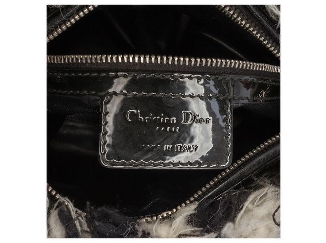 Dior Nero Medio Tweed Cannage Frange Lady Dior - vista 5
