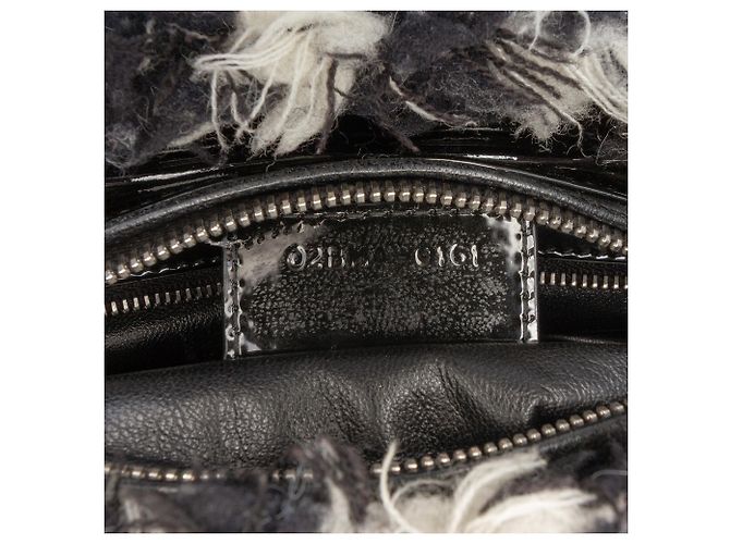 Dior Nero Medio Tweed Cannage Frange Lady Dior - vista 6